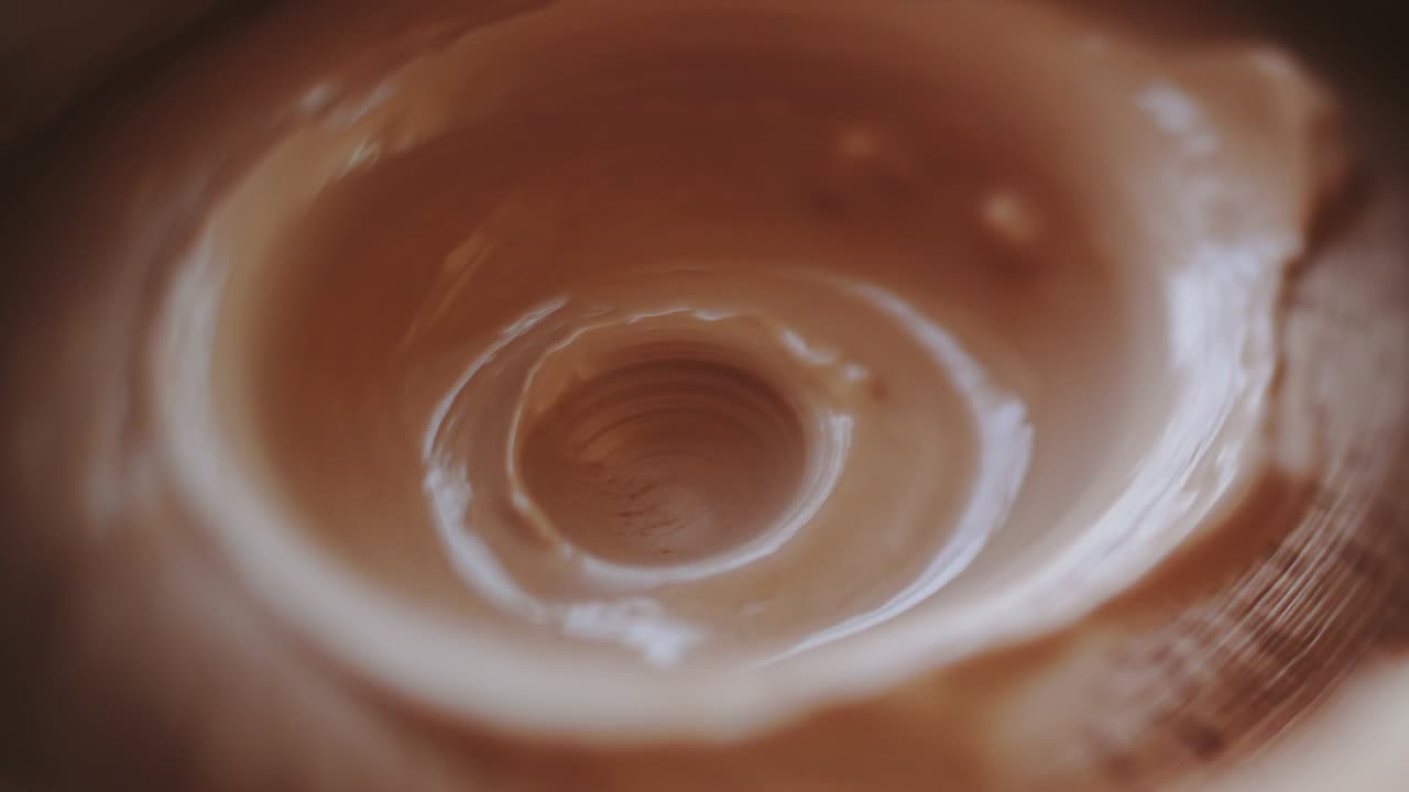 footage of pottery wheel work