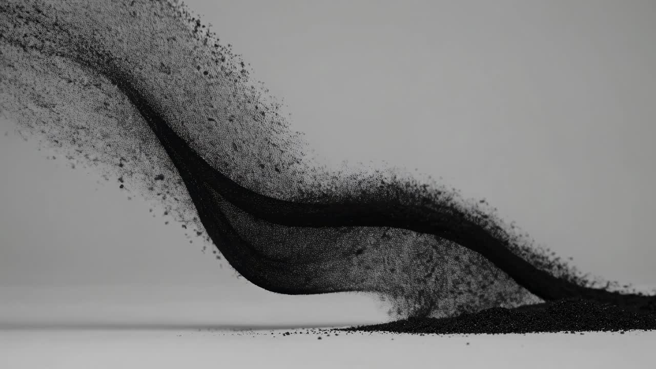 Abstract Black Powder Explosion
