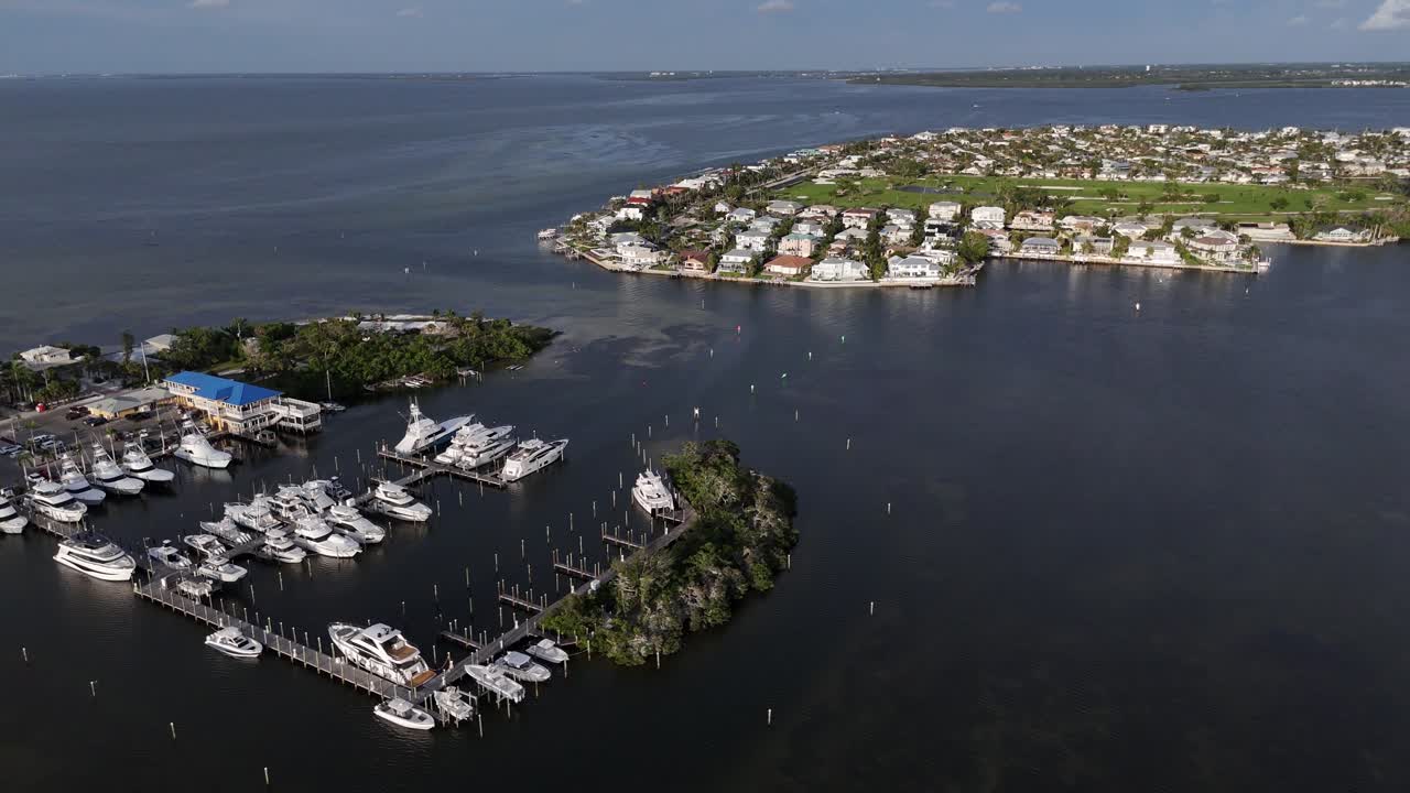 beautiful motor yachts in Bimini Bay, Anna Maria Island, Florida