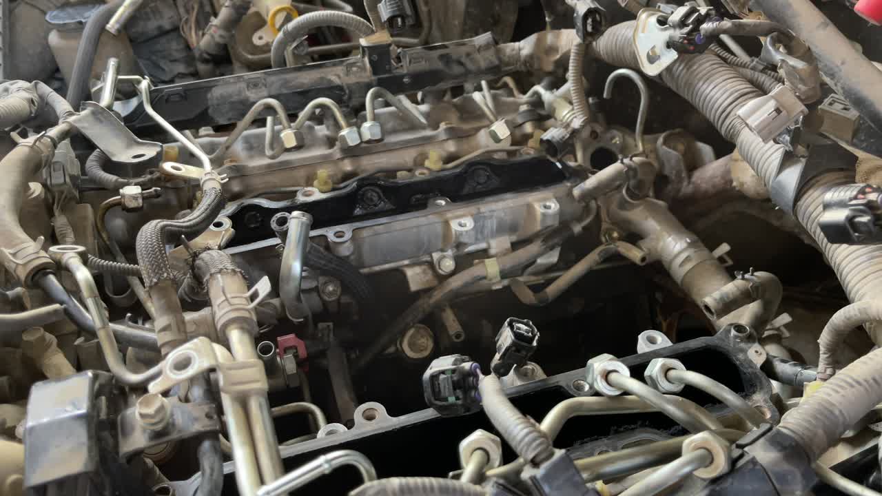 motor toyota landercruiser serie 79 desmontado para reparaciones