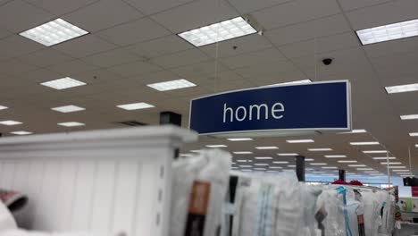 home sign hanging in the shopping store