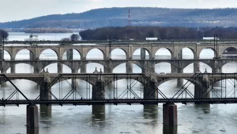 bridges over susquehanna river at harrisburg