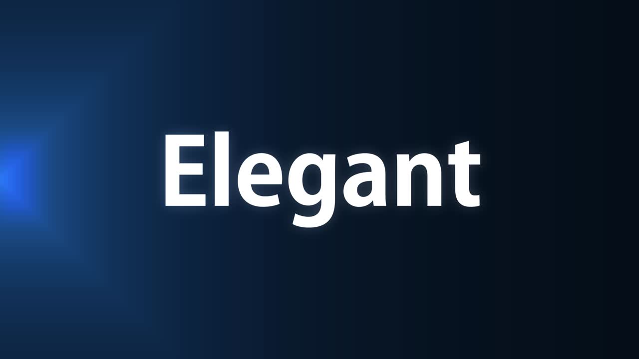 mensaje de animación de texto elegante gráficos de movimiento