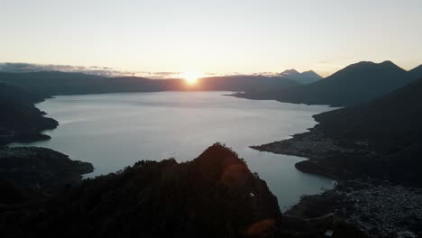 Magnificent-View-Of-Rostro-Maya-In-Guatemala-In-The-Late-Afternoon---aerial-shot