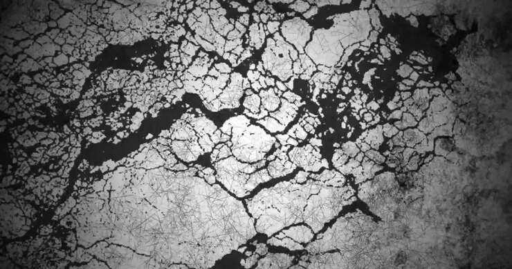 Animazione di forme nere che si muovono su sfondo bianco