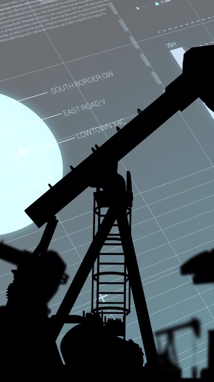 Animation of graphs over pump jacks