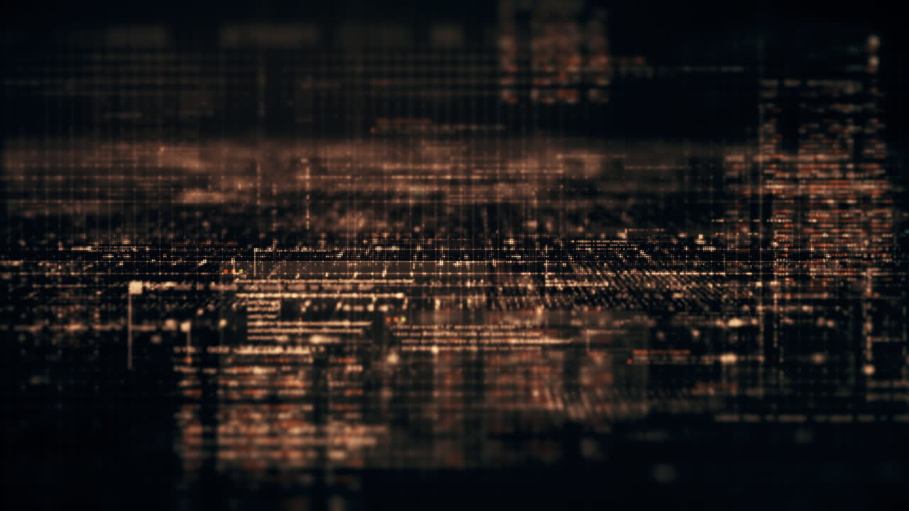 matriz de datos futurista, telemetría y cifrado de números visualización de simulación para visualización de cabeza en el ciberespacio abstracto de enfoque entorno de fondo