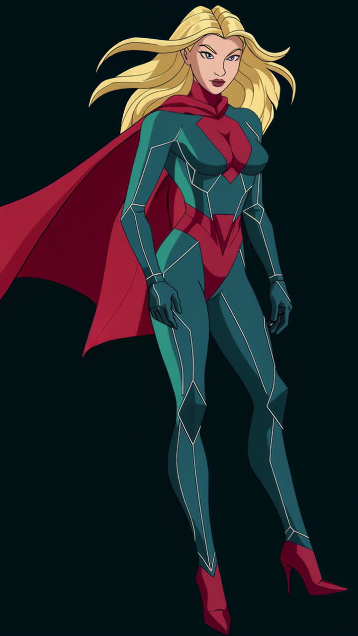 Superhero Woman Illustration