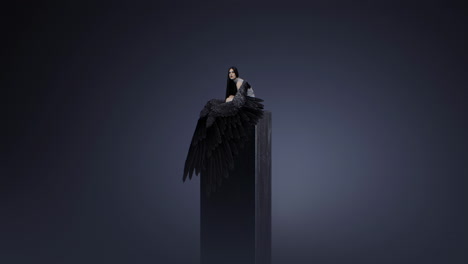 the fatal brunette with wings