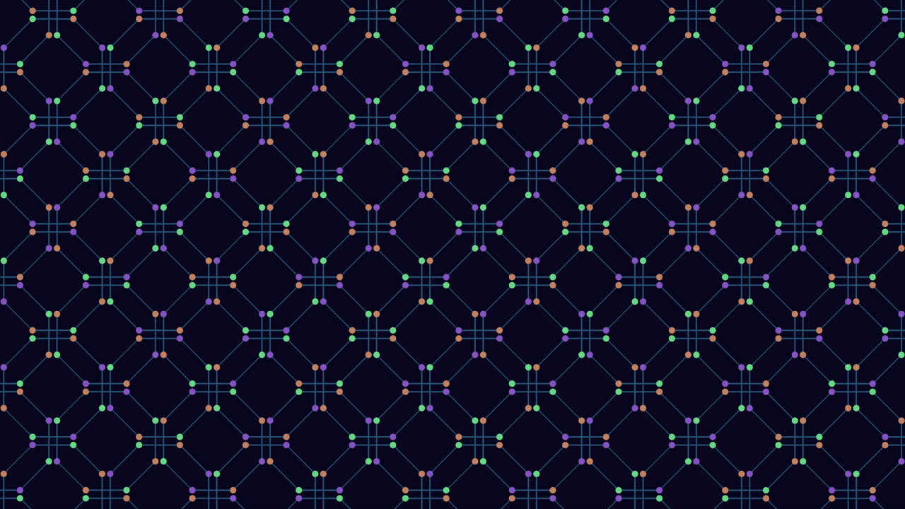cuadrícula geométrica patrón de líneas y puntos intrincados