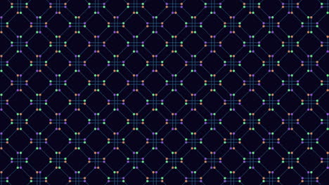 cuadrícula geométrica patrón de líneas y puntos intrincados