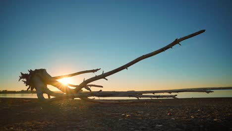 Sunrise-in-Boulder-Reservoir-timelapse,-Boulder,-CO,-USA