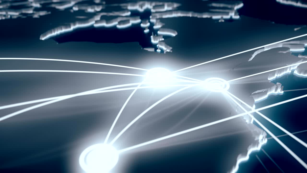 las rutas de vuelo de américa del norte.
