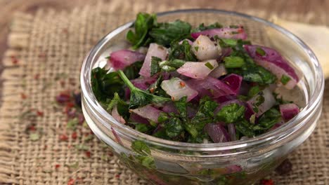 porción de chimichurri (con un bucle sin costuras)