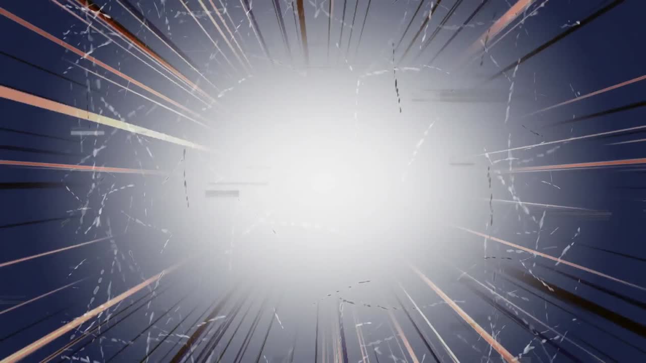 스트립이  ⁇ 거리는 동안 주변에 광선 만화와 함께 비디오의 중심에 빛