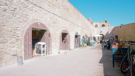 charming marketplace in a fortified city