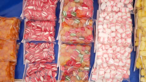 assorted candies in clear bags