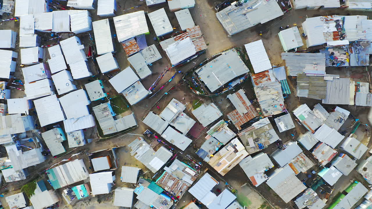 Aerial View of a Slum in South Africa