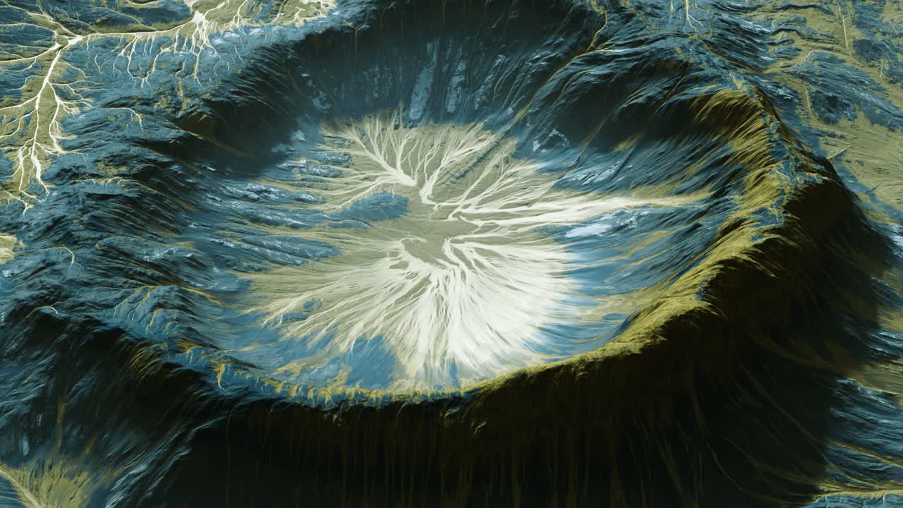 vista del paisaje del planeta alienígena