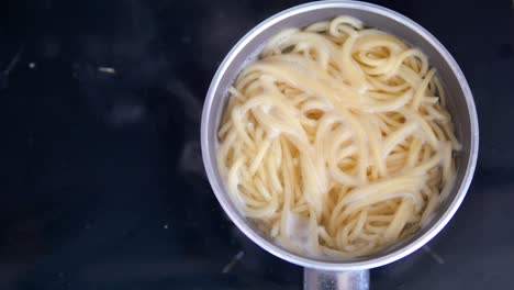 cooking spaghetti