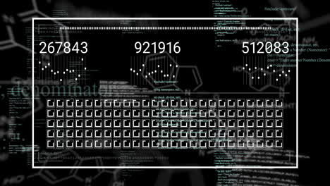 animation of data processing over dark background