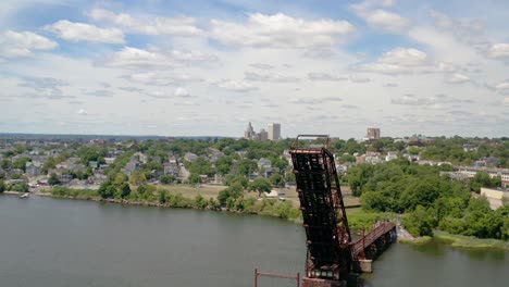 Providence,-India-Point-Crook-Bascule-steel-drawbridge-over-Seekonk-River