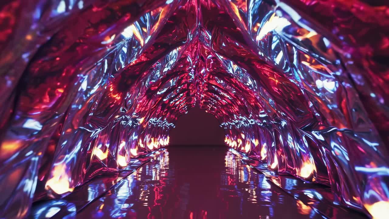 Abstract Iridescent Tunnel