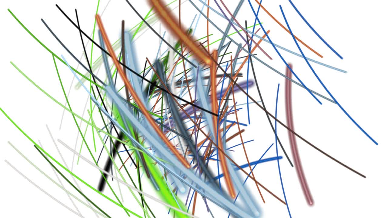 Fantastic animation with stripe objects in slow motion, 4096x2304 loop 4K