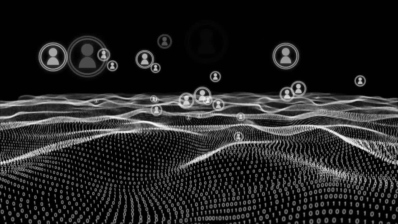 Digital connection on binary waves