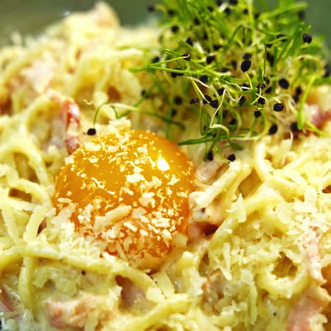 bowl with salad in beautiful decoration. diet lunch on a plate. delicious dish with green sprinkle. healthy foods with vitamins. close-up