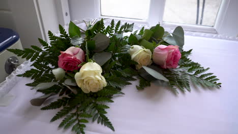 flowers at a wedding stock video footage