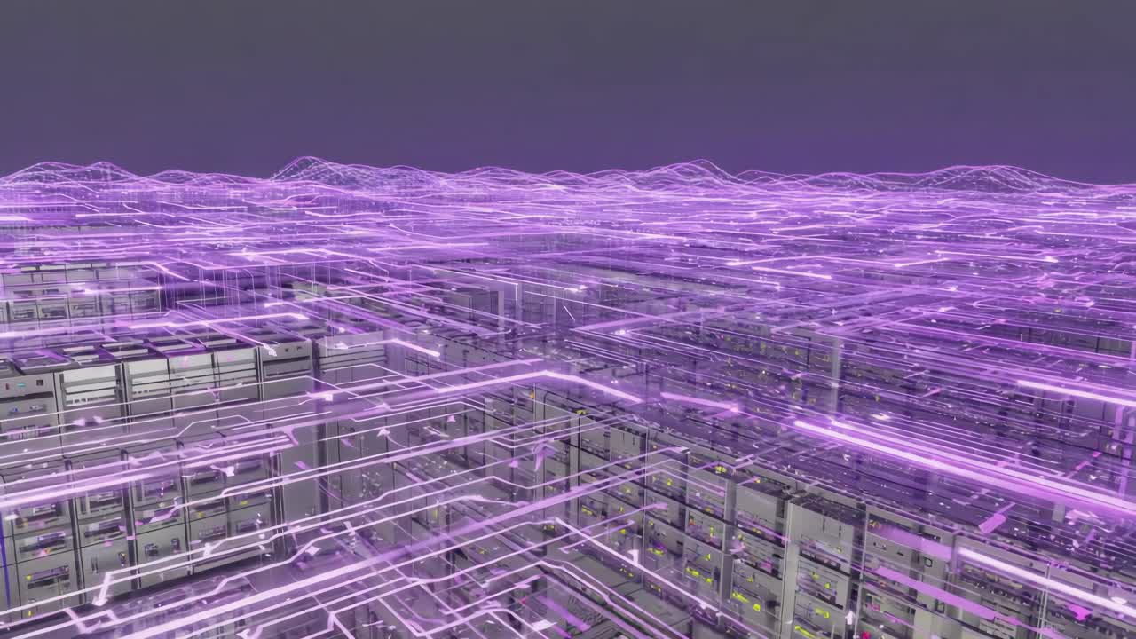 Futuristic Data Network and Server Landscape