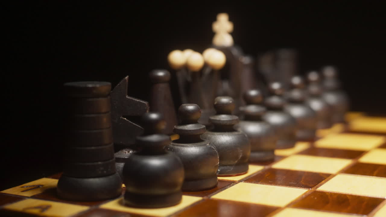 Chess Pieces on Board