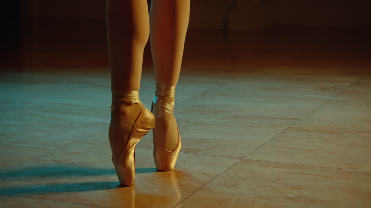 bailarina de ballet con zapatos de punta