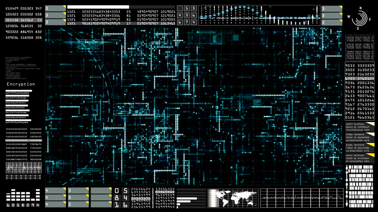 Technology communication and connection with Futuristic user interface head up display. Earth element furnished by Nasa