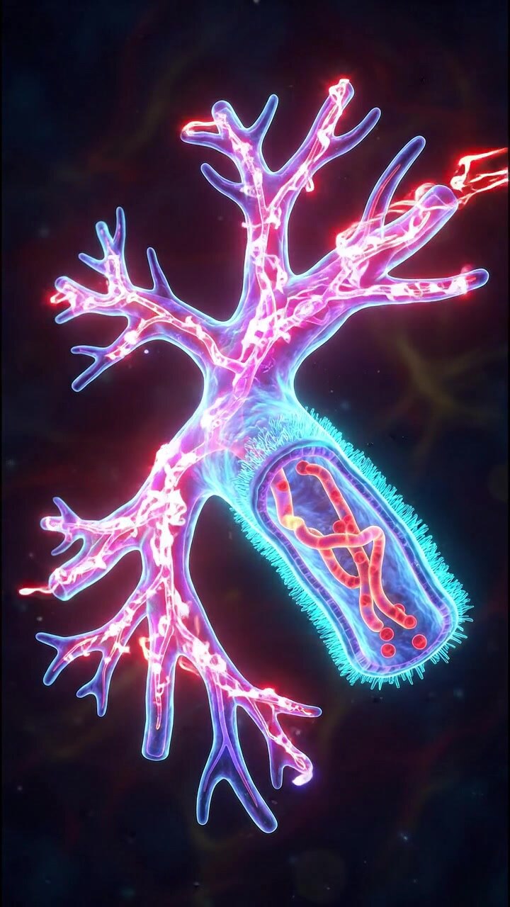3D Animation of a Neuron Cell with Electrical Signal Transmission