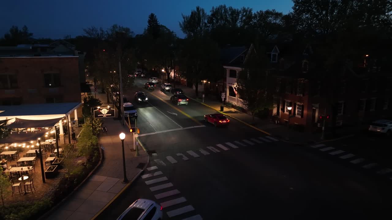 Street view at night