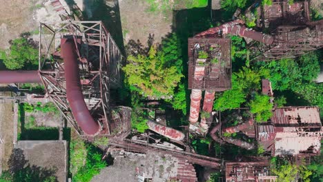 an abandoned, dilapidated and rusty factory in surigao del norte - philippines