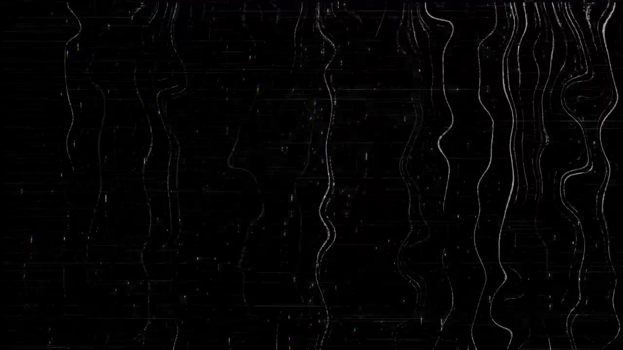 Dunkles statisches Rauschen, Grunge-Textur, feine Kratzer, digitales Korn, sauber filmisch.