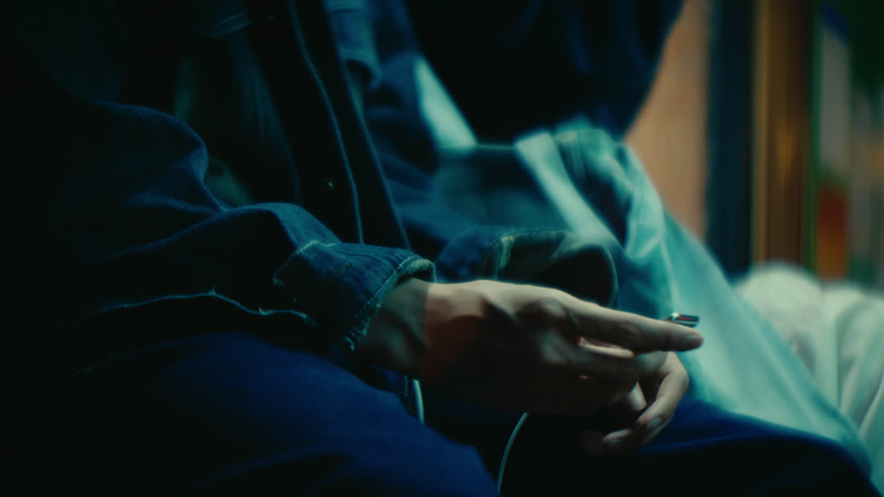 Young Adults in a City Scene