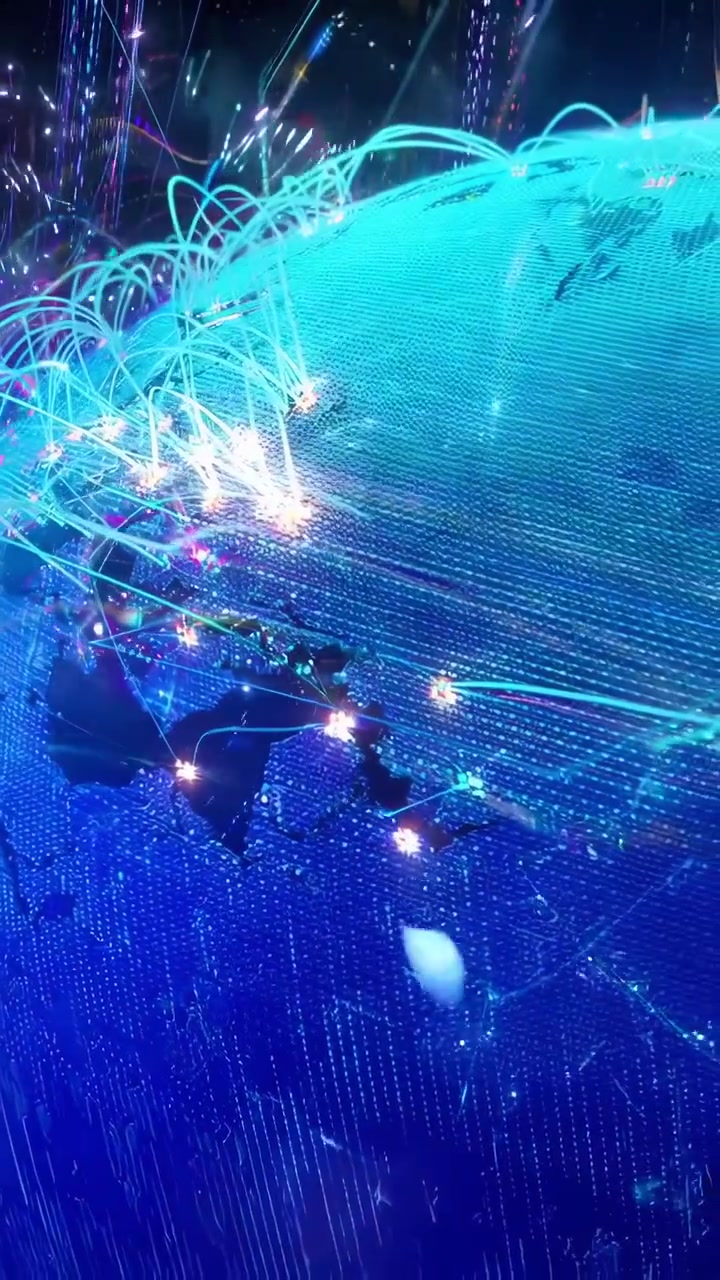 Digital Globe Representing Global Connectivity and Data Network