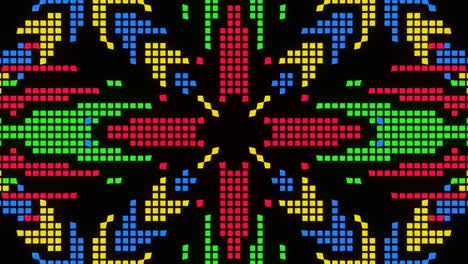 animación en bucle de vj del mosaico de píxeles ver17
