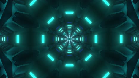 túnel de neón abstracto y futurista