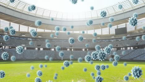 Covid-19-cells-against-empty-sports-stadium