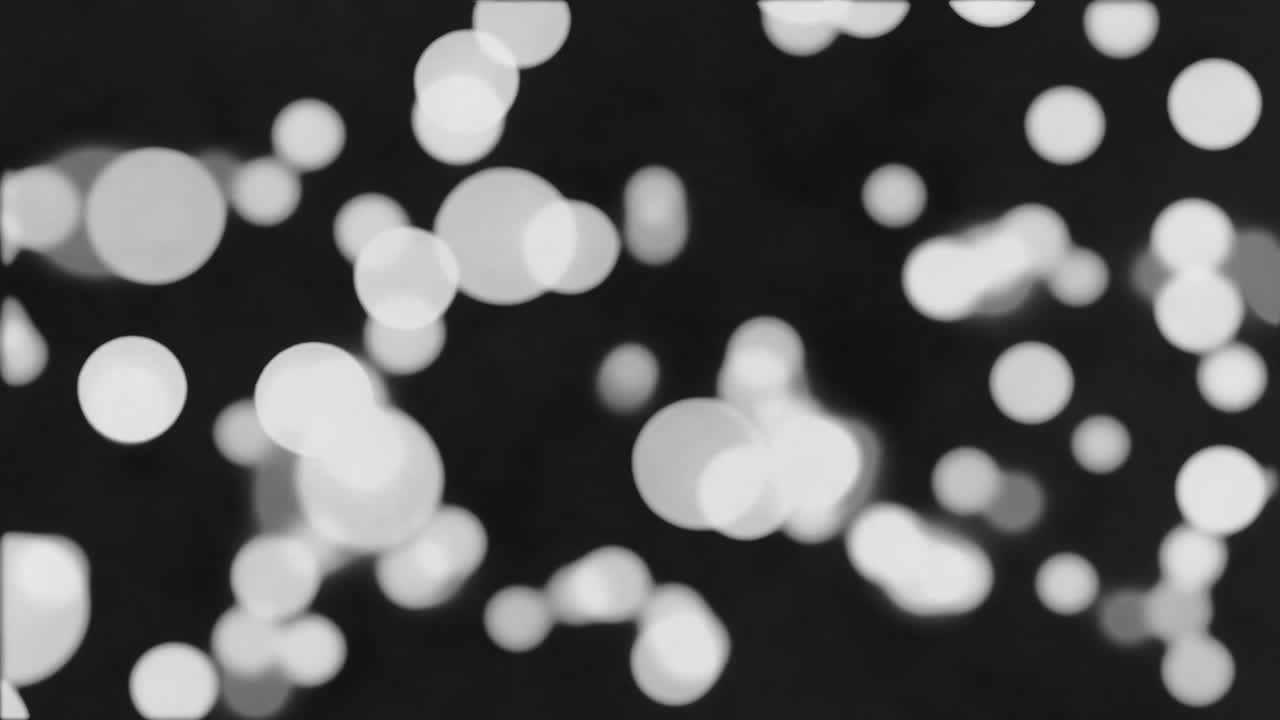 검은 바탕에 있는 밝은 반점의 애니메이션