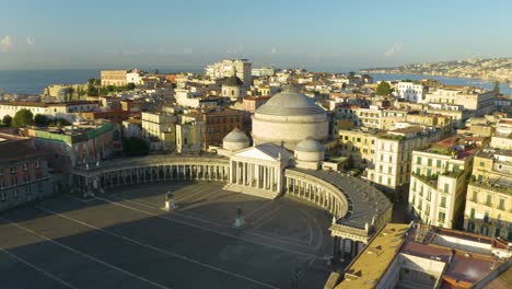 vista aérea fija de la plaza del plebiscito en