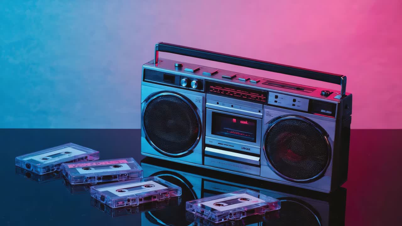 Boombox e musicassette