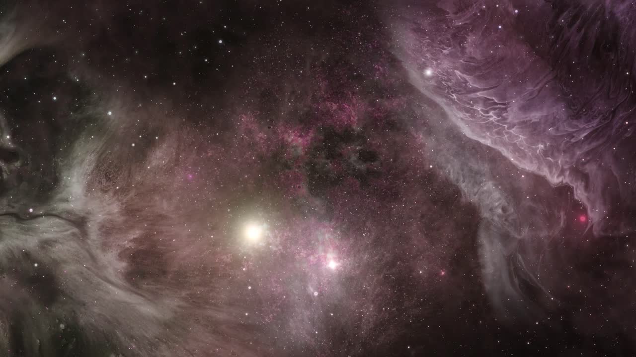 nebulosa púrpura y estrellas en un espacio magnífico