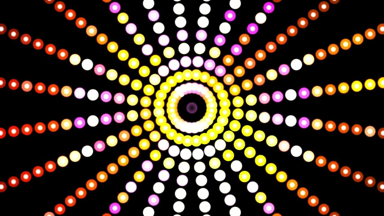cerchi colori sfondo video festa luci