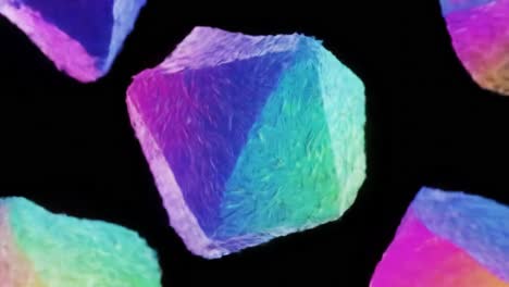 Colorful Salt Crystals Macro